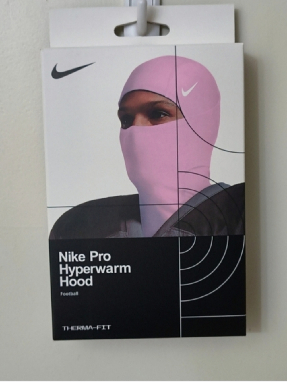 Nike Pro Hyperwarm Hood Pink Therma-FIT Balaclava Ski Mask Football Face Cover